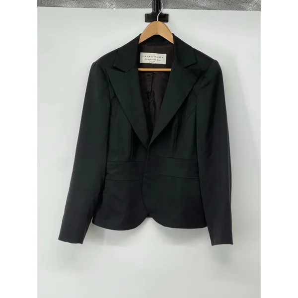 Trina Turk Fitted Black Blazer‎ Career Business Classic - Image 5