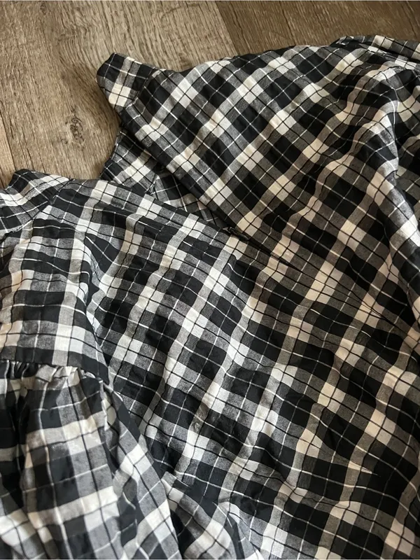 Ganni‎ Seersucker Plaid Minidress (EUR36/US4) - Image 5