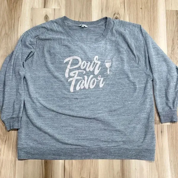 Wildfox Pour Favor Crewneck Sweatshirt Women’s 2XL - Image 2