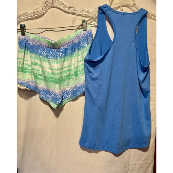 Authentic American Heritage PJ set Top and Short Shell No Im Waking Up Sz S Lot2 - Image 2