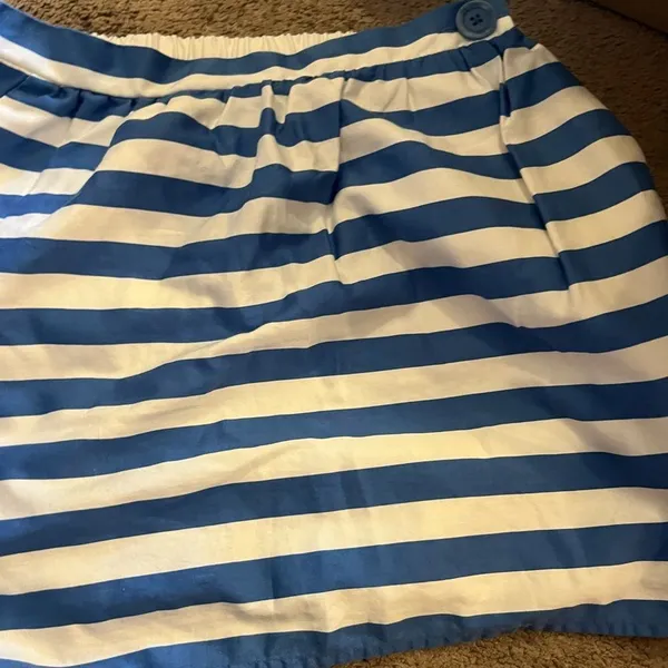 Lilly Pulitzer Blue Stripe Mimosa Skirt Size‎ Medium - Image 7