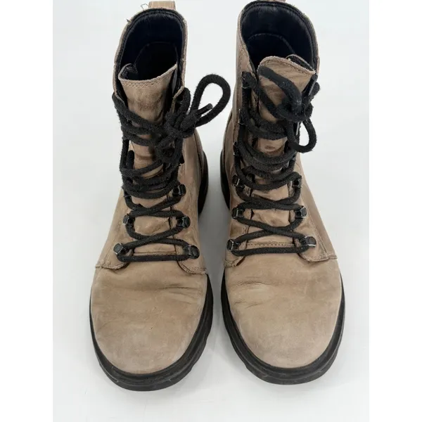 Sorel Lennox Lace Boots Womens 9 Brown Waterproof Leather Grunge NL4412-264 - Image 2