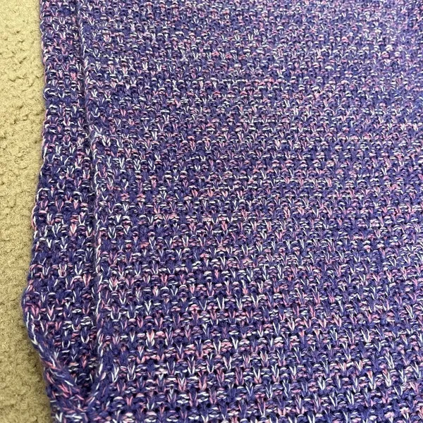 Mermaid Snuggle Blanket Purple pink white Adult Size Tail Knit Sleeping Bag - Image 9