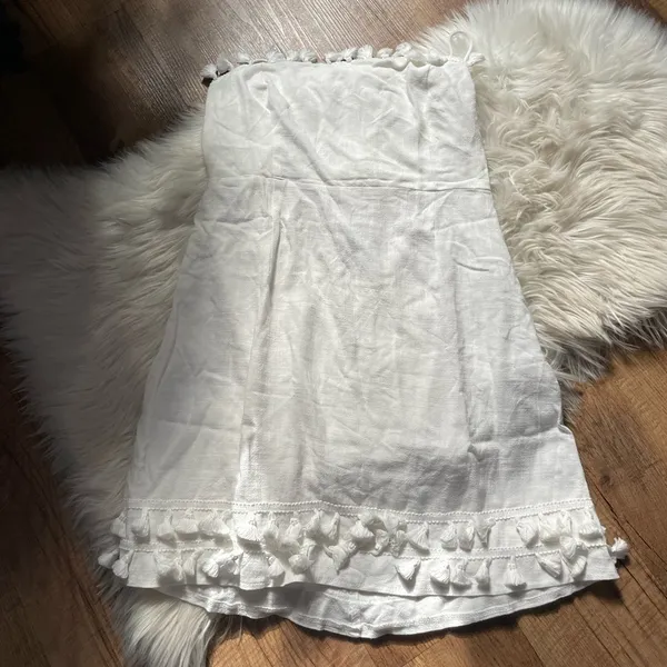 PRINCESS POLLY Fiorella Mini Dress White - Image 4