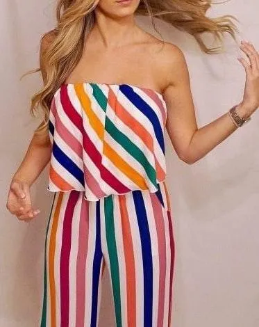 Strapless Jumpsuit Multi Size L - Image 4