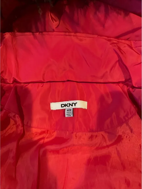 **SALE TODAY ONLY** DKNY pink hooded puffer jacket with faux fur trim - Image 5