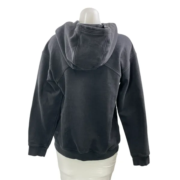 Lululemon All Yours Women's Black Long Sleeve Fleece Hoodie Sweatshirt Top 6 - Image 3