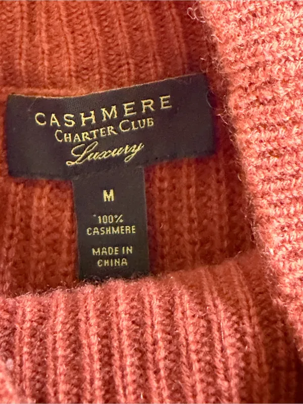 Cashmere charter club luxury mock neck sweater fall cozy - Image 6