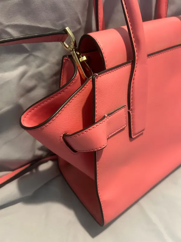Michael Kors Pink Satchel Handbag and Wallet Set - Image 4