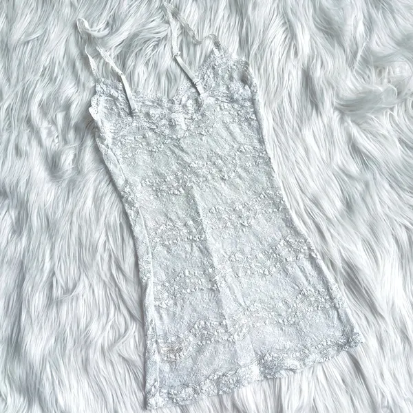 Free People Intimately White Lace Tank Top - Image 4