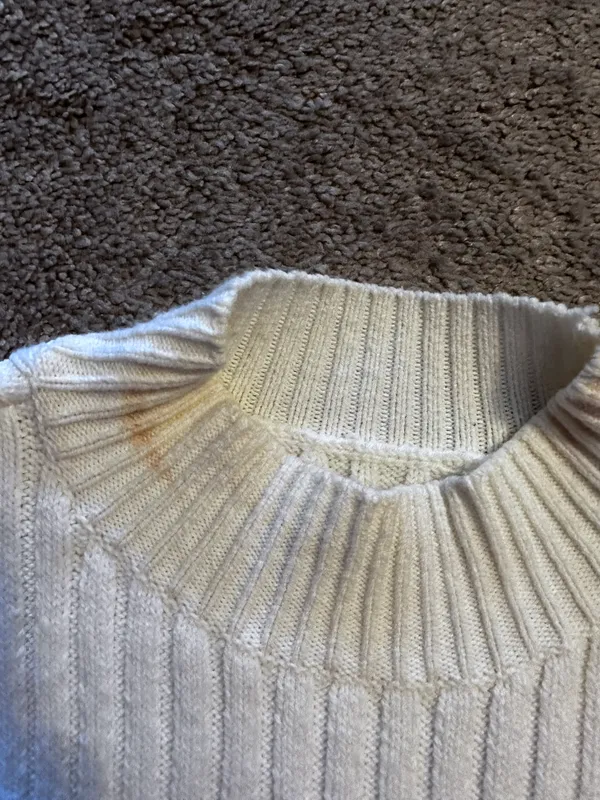 Hollister White/Cream Ribbed Knit Dress - Image 3