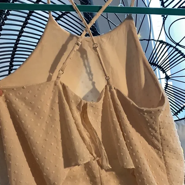 Umgee Cream Color Mini Cocktail Dress Size Small H - Image 4