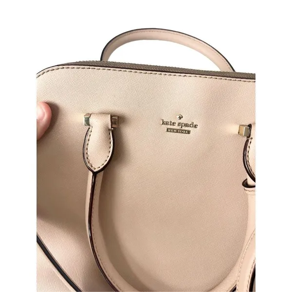 Kate Spade New York NICHOLS STREET REILEY SATCHEL pink rose crossbody satchel - Image 6
