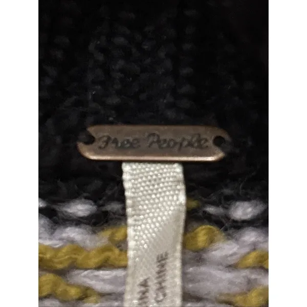 Free People Anthropologie Scotland Sweater Tunic Fair Aisle Cotton Wool XXS - Image 6