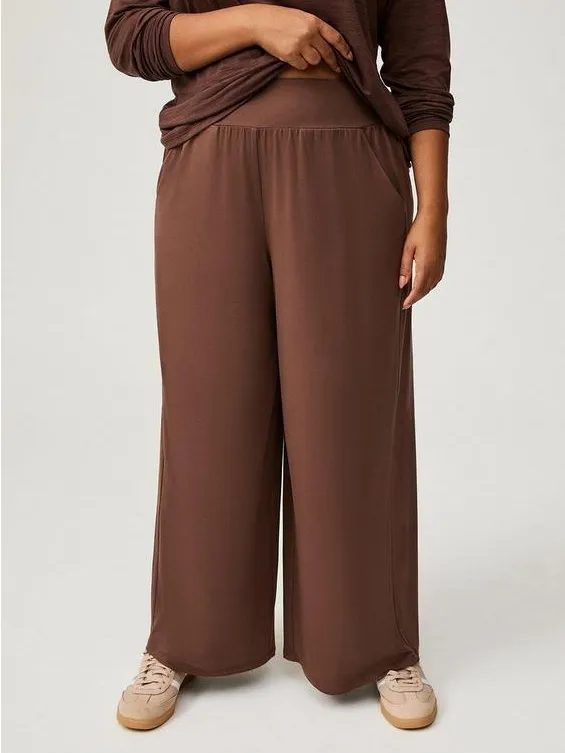 TORRID Wide Leg Brown Lounge Pants Size 1X - Image 3