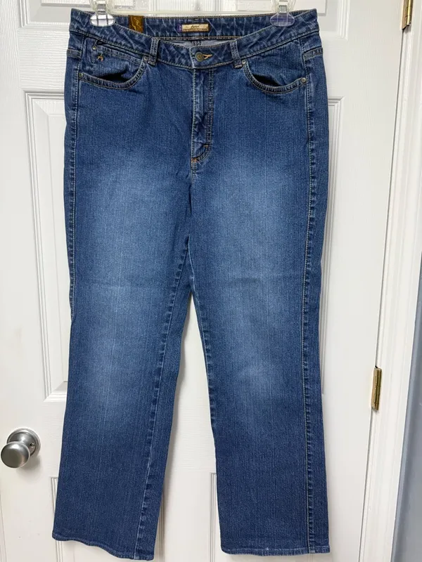Aura Women's Boot Cut Jeans - Blue Denim 12 long - Image 2