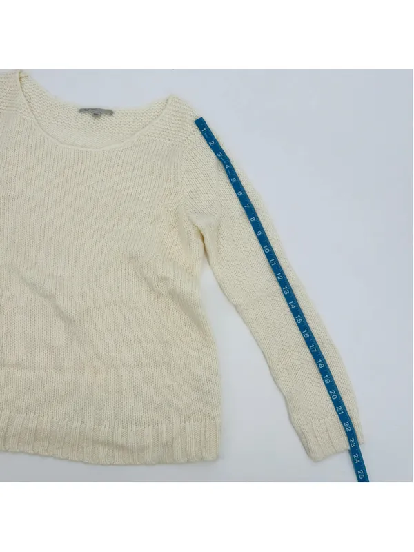 Gap Alpaca Blend Sweater Ivory Beige Size M - Image 9