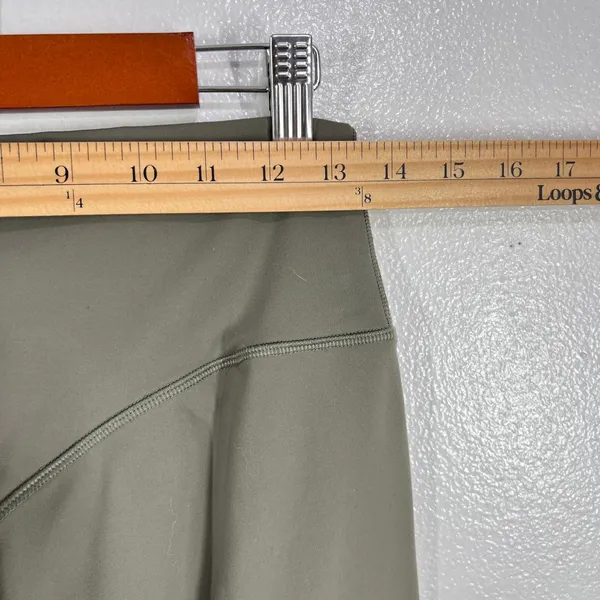 K. By Kendra Scott Activewear High‎ Rise Lustrous Leggings Olive Green Size L - Image 6