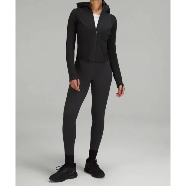 Lululemon Push Your Pace Jacket Size 6 Black Hiking -LW4BZFS BLK EUC - Image 4
