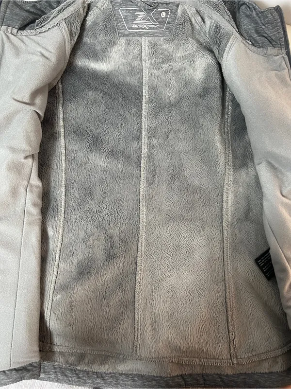 ZeroXposur Women’s L Gray Plush Fleece Lined Hooded Softshell Jacket Outdoor - Image 11