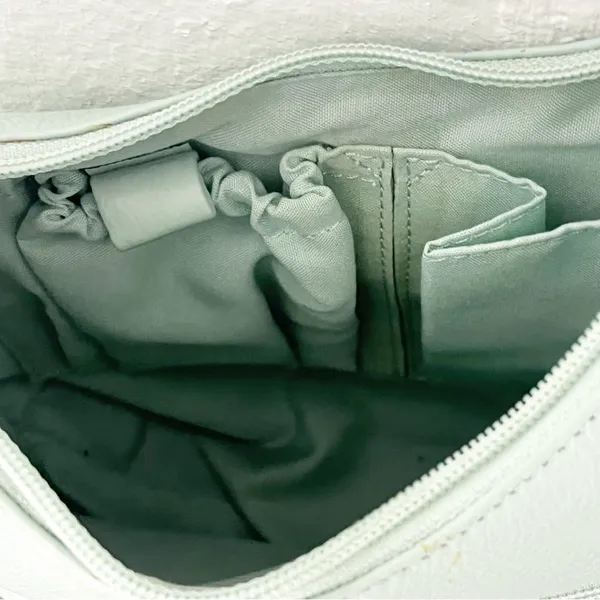 STONE MOUNTAIN Green Soft Leather Adjustable Strap Zipper Closure Shoulder Bag - Image 7