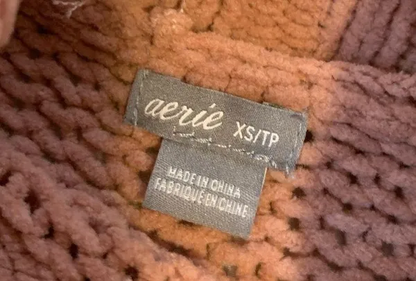 Aerie oversized knit orange sweater - Image 3