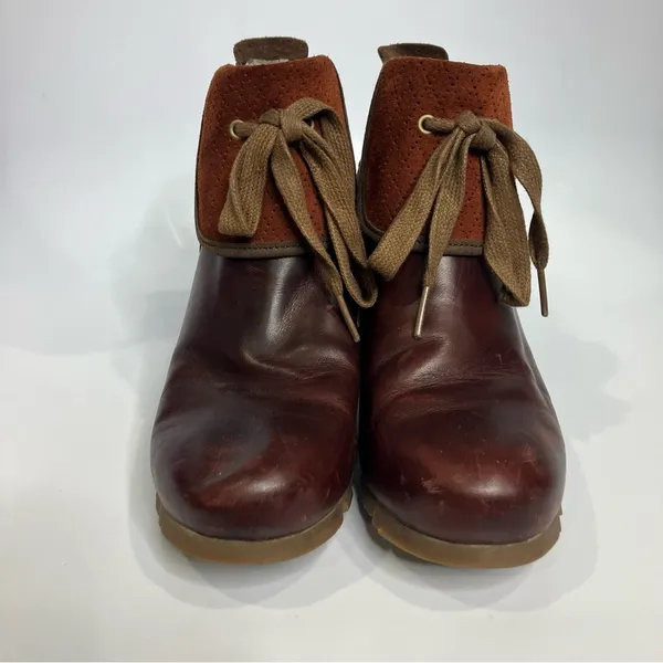 Merrell wedgetarian cinnamon smooth leather ankle boots women’s size 7‎ casual - Image 3