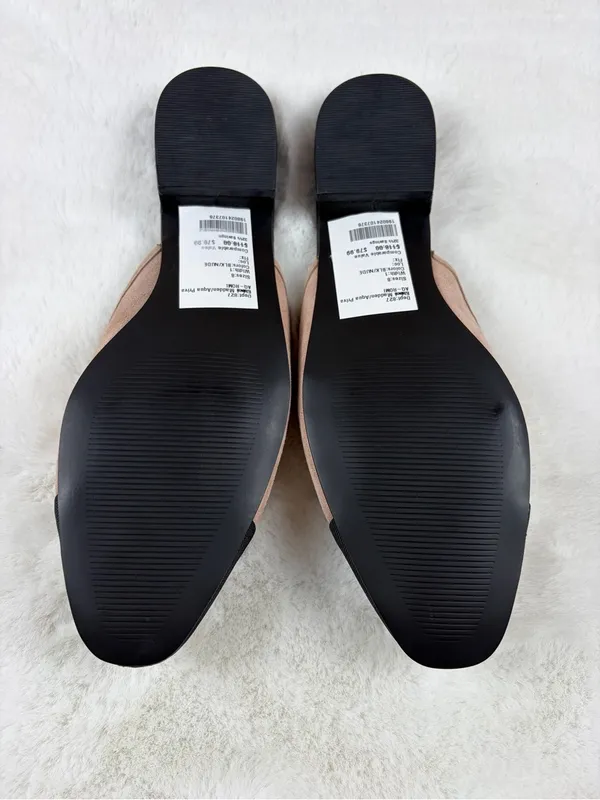 AQUA Ballet Snip Toe Flats NEW Black/Nude 6 - Image 7
