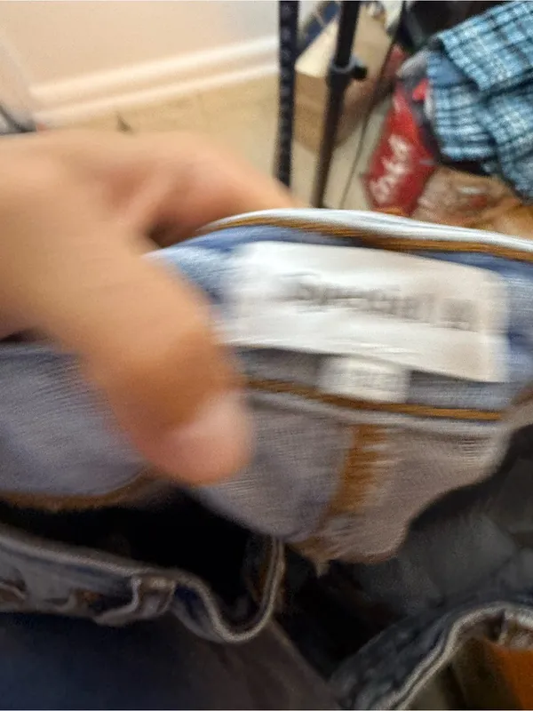 Special A High Waisted Front Panel Seam Baggy Jeans - Image 3