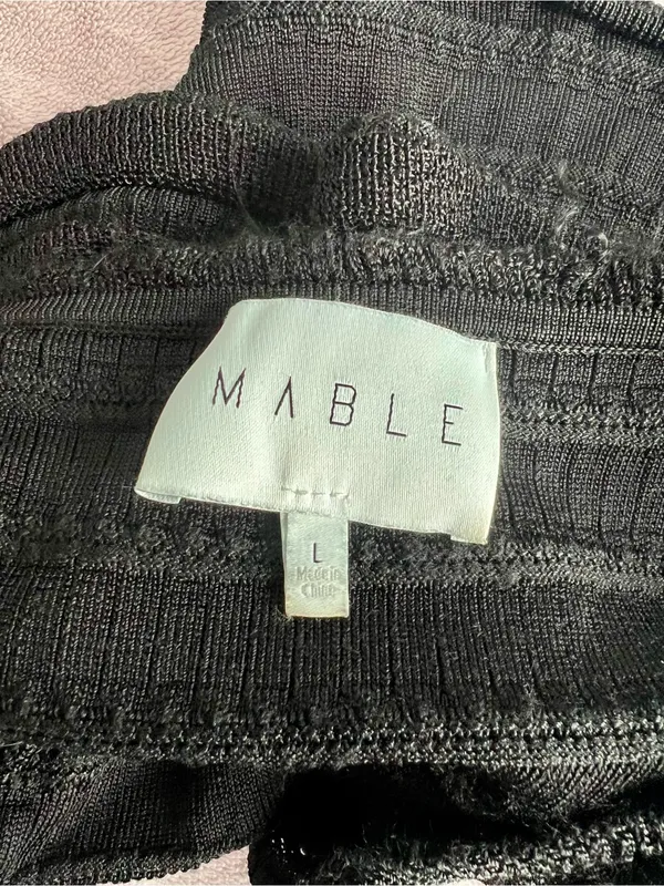 MARBLE Black Ruffle Lace-Trim Camisole - Image 3