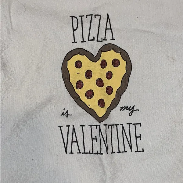 NWOT Pizza is My Valentine Tote - Image 2