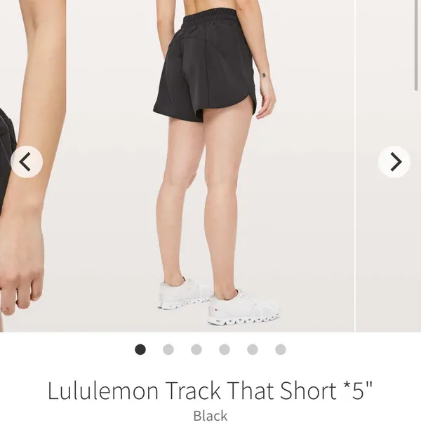 Lululemon Black Track That Shorts 5" - Image 6