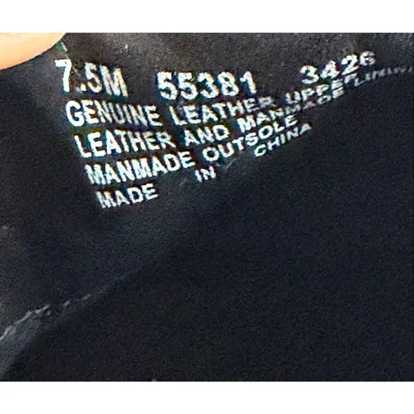 Timberland Women’s Black Leather Slip On Mules Size 7.5 Comfort Shoes - Image 9