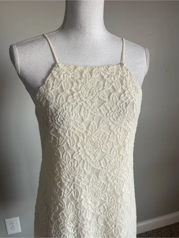 PINS & NEEDLES | Cream Lace Mini Dress Sz M - Image 2