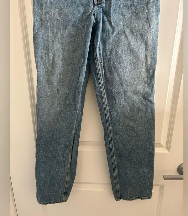 Abercrombie & Fitch Blue Straight Leg Jeans - Image 3