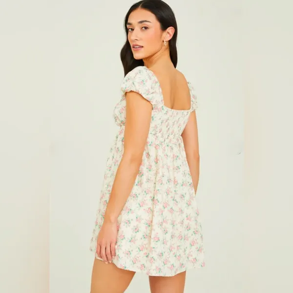 NWT Altar’d State Everlee Floral Bow Dress - Image 5