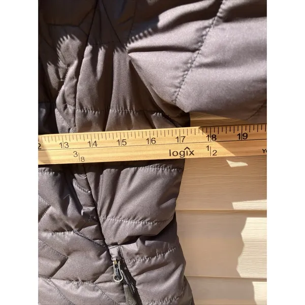 Women's The North Face Quilted‎ Lightweight Puffer Small Black Gold - Image 9