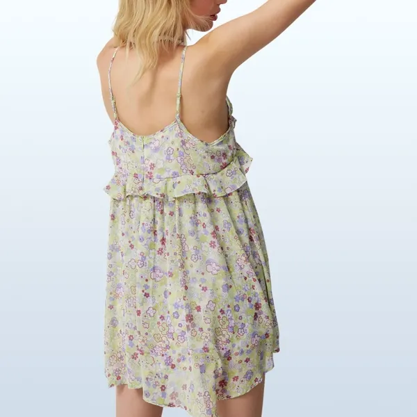 SOLD OUT, NWT Chiffon Floral Romper, XS - Image 2