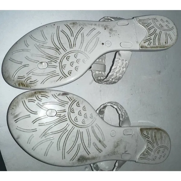 Jack Roger’s white jelly flip flops size 9‎ - Image 3
