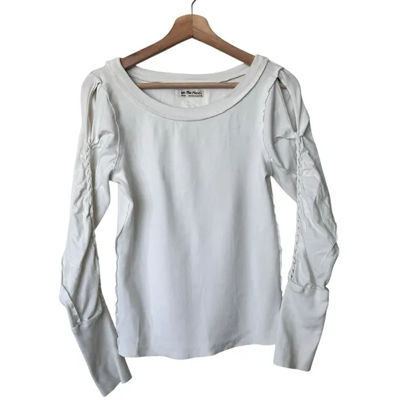 Free People We the Free M Daisy Chain Cuff Cut Out Twisted Detailed Sleeves Top - Image 2