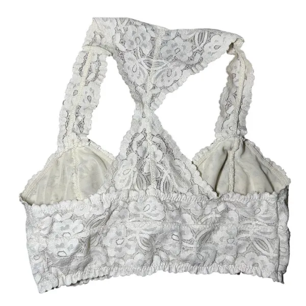 Free People Lacy Racerback Bralette Size Small - Image 2