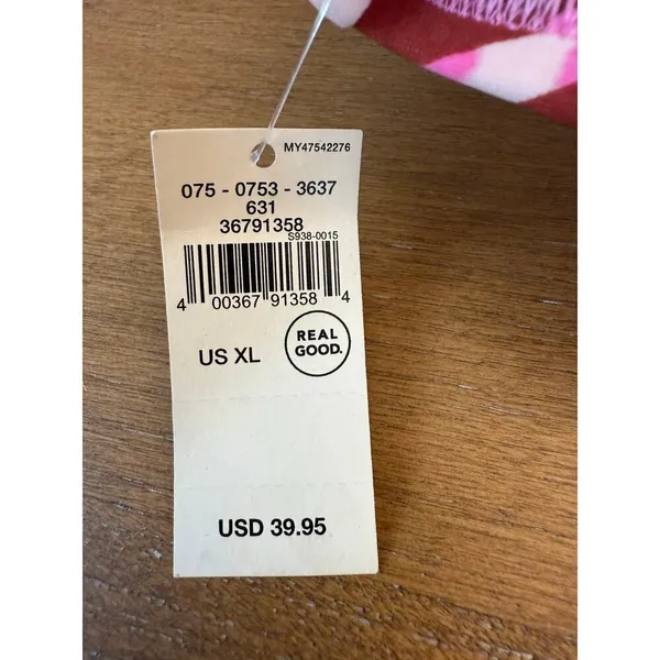 Aerie Tie Front Scoop Bikini Top Size XL Best Buds Pink Red NWT - Image 9