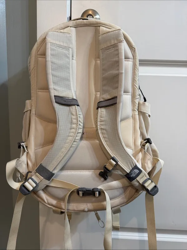 Cream & Rose gold The North Face Borealis bungee laptop Backpack - Image 11