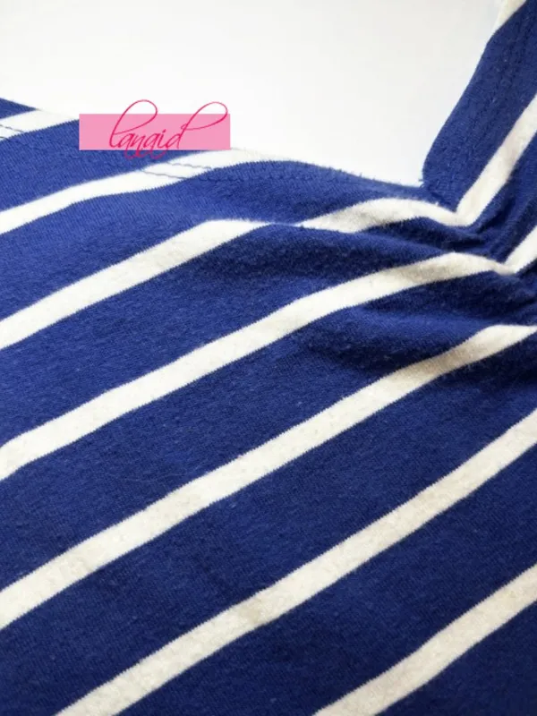 Derek Heart Striped Ruched Scrunched Sweetheart Bust Skater A-Line Fit & Flare S - Image 4