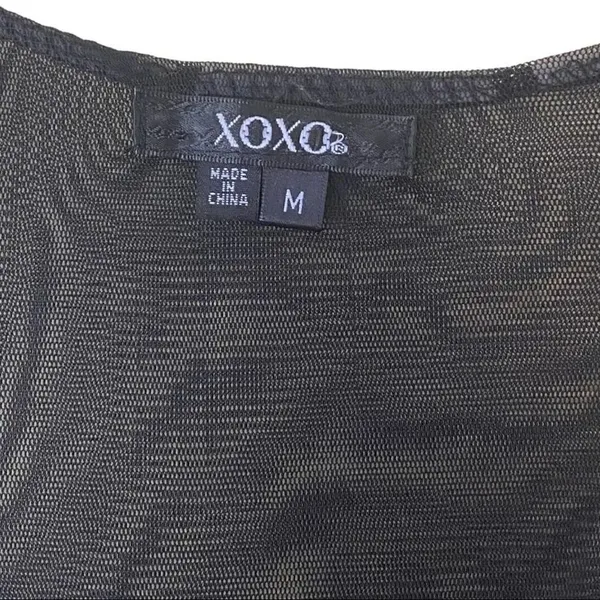XOXO Multi Colored Sequins Sleeveless Black Dress Size Medium - Image 7