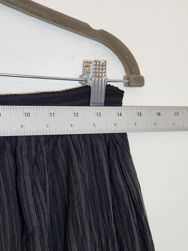 Lulus Black Pleated Maxi Skirt Size Medium NWT - Image 8
