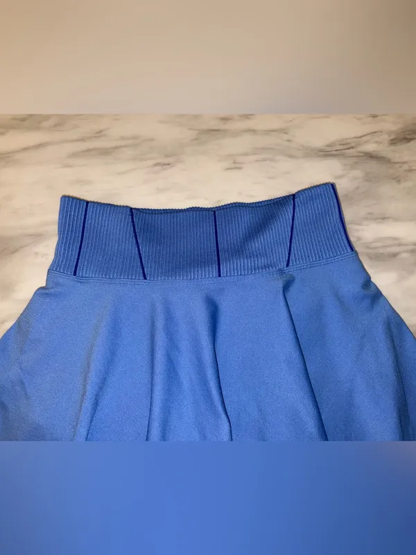 AS Revival Altard State Womens Small Blue Ribbed Athletic Tennis Skort Skirt - Image 2