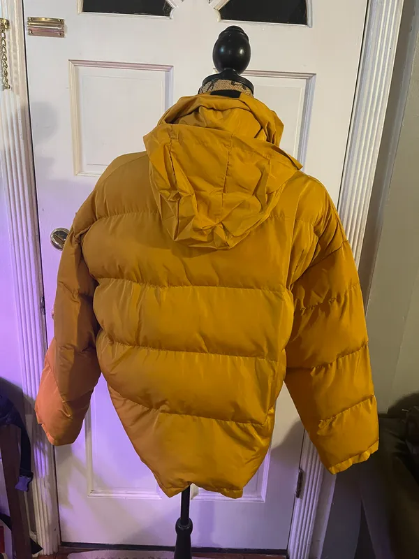 Kendall & Kylie Mustard Yellow Puffer Jacket - Image 2