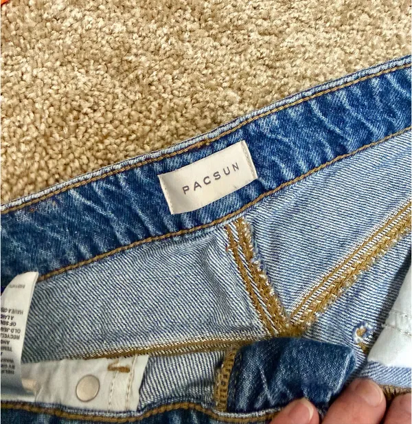 PacSun Indigo Mom Shorts - Image 3