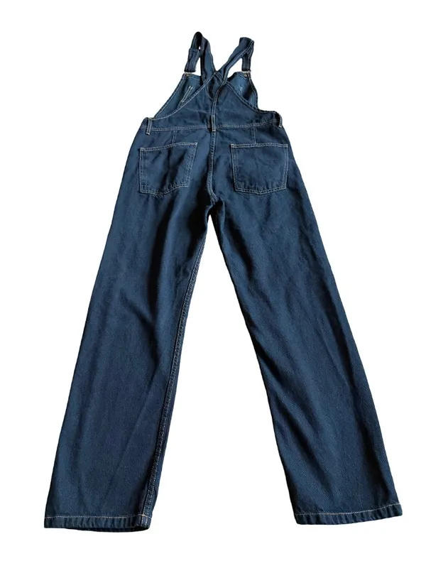 We The Free Navy Blue Cotton Overalls Pants Classic Layering Size XS Women's - Image 6